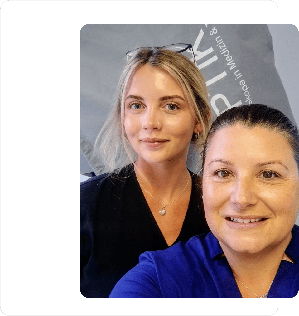 Two dental staff members who were placed by Fill-ins Locum Agency