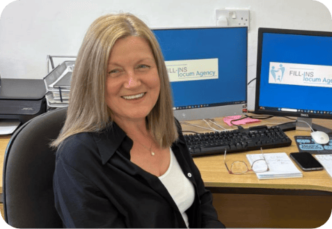Fill-ins Locum Agency staff member, Lorraine